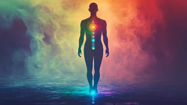 video of the human chakra and energy field systems
