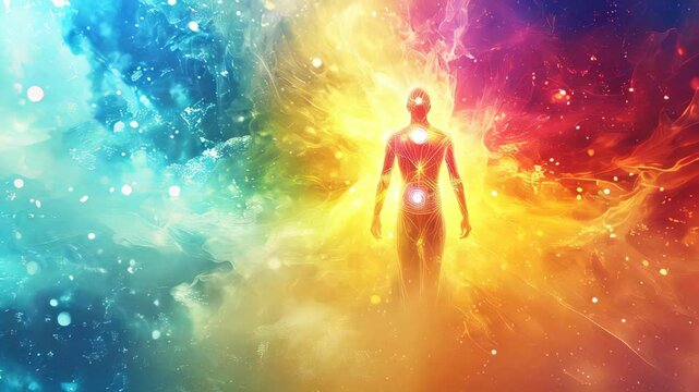 video of the human chakra and energy field systems
