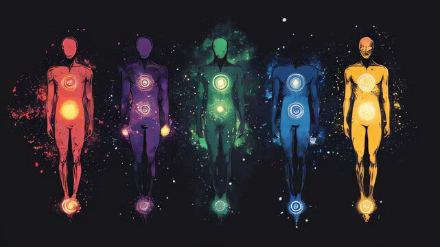 video of The chakra system of the human energy centers