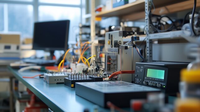 Precision instruments in research laboratories