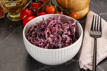 Coleslaw salad with cabbage and carrot