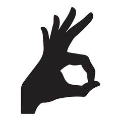 Elegant Hand Gesture Design Achieving Excellence and Superior Approval Concept