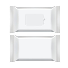 Blank Snack Packaging Mockup. Vector