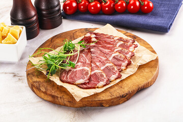 Italian pork sausage - prosciutto crudo