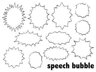 ふきだし　大声