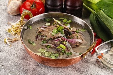 Vietnamese cuisine - Pho Bo soup with beef