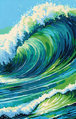 abstract wave background