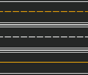 Road vector Racing track traffic marking lane