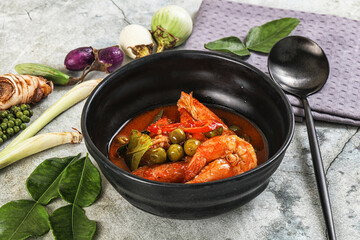 Thai Panang curry witn prawn