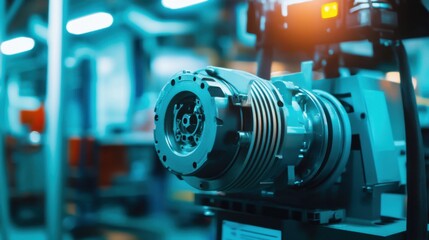 Fototapeta premium Heat detection for checking temperature in electric motors. Featuring diagnostics and operational performance
