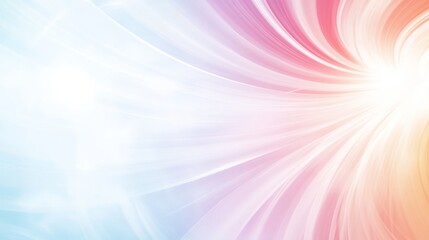 Obraz premium Abstract Pastel Swirls Radiating Light and Color