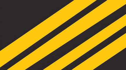 Striking Yellow and Black Diagonal Pattern