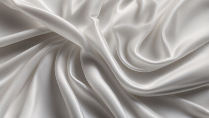 Fototapeta premium Silk-Like Soft Texture in Pure White