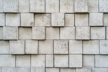 Concrete Cubes Wall Texture, Modern Building Exterior