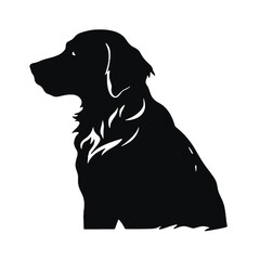 Golden Retriever dog   vector illustration 