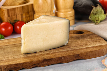 Sheep hard cheese Caprino Romano