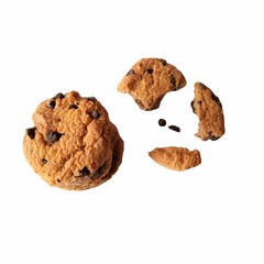 Biscuits on a isolated white