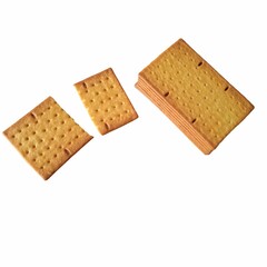 Biscuits on a isolated white