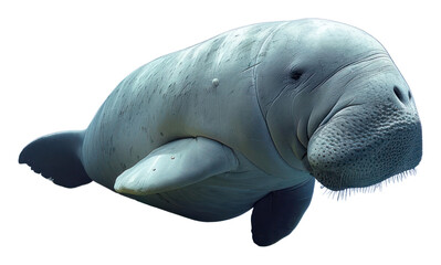 PNG Underwater photo of dugong animal outdoors nature.