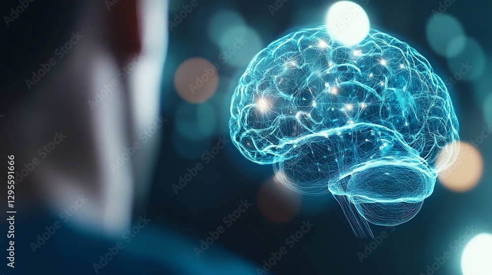 Poster Abstract Digital Brain Visualization Representing Neural Connections and Cognitive Processes : Generative AI