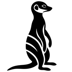 Meerkat Silhouette Vector Art Stylish & Professional Design.