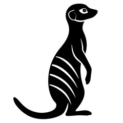 Meerkat Icon Vector Scalable Silhouette for Branding & Graphics.