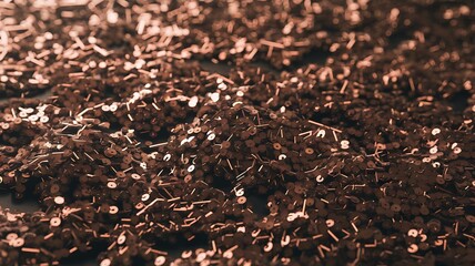 Fertile Ground: Close-up of rich, dark soil, teeming with potential, providing a foundation for new life and growth.