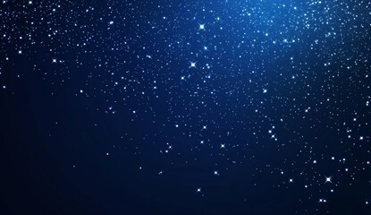 Fototapeta premium Sparkling night sky, abstract background, digital graphic design, celestial effect