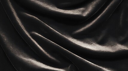 Draped Darkness: A luxurious drape of rich, dark fabric cascades in graceful folds, its subtle textures and gentle highlights conveying an air of opulence and sophistication.