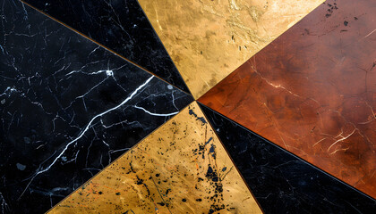 Geometric Abstract Background Golden Marble Texture Illustration