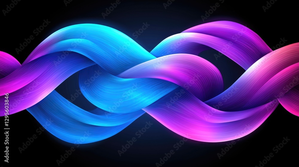Poster dynamic color flow abstract art digital creation vibrant environment visual harmony