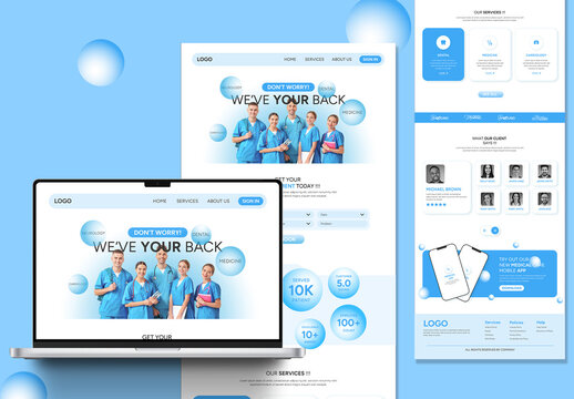 Medical Service Landing Page