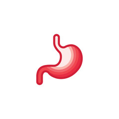 Human stomach logo template