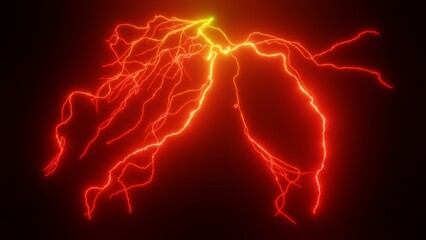 荒れ狂う放電のエネルギーの3Dイラスト
