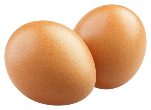 PNG Two fresh brown eggs food ingredient breakfast.