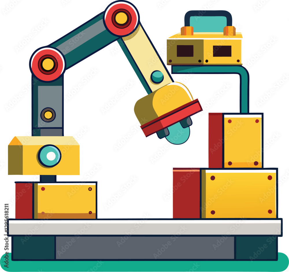 Poster vector design set of business icons includes technology, computer, and web elements like a truck, bo