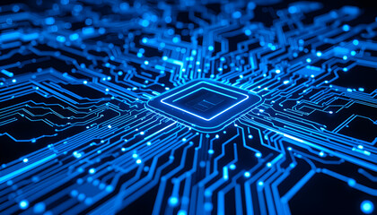 circuit board background. Ai generated