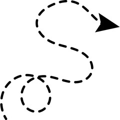 Arrow Dotted Line Decoration