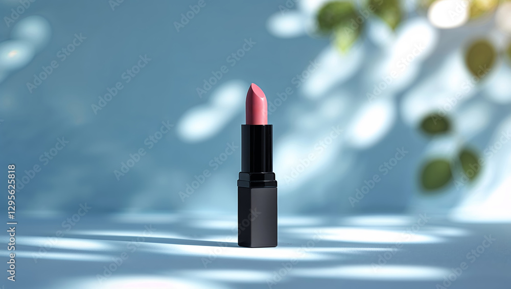 Aufkleber beauty product displayed elegantly with soft shadows and a serene background in a well-lit setting