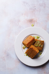 Sfouf - turmeric cake.