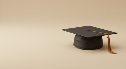 Graduation Cap Still Life Celebrating Academic Achievement and Success