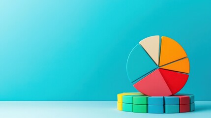 Colorful Pie Chart Visual for Creative Projects