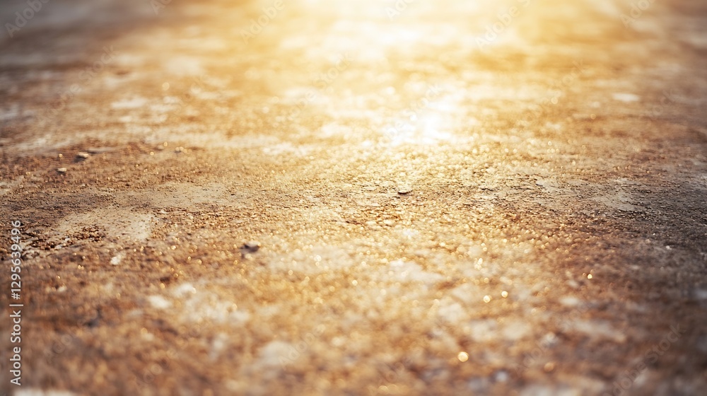 Poster golden textured surface illuminated by soft sunlight creating a warm and inviting atmosphere : gener