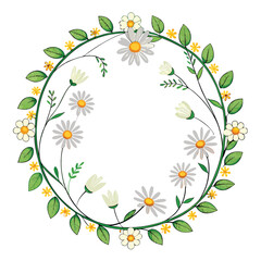 a beautiful flower frame 