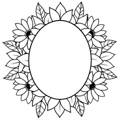 a beautiful flower frame 