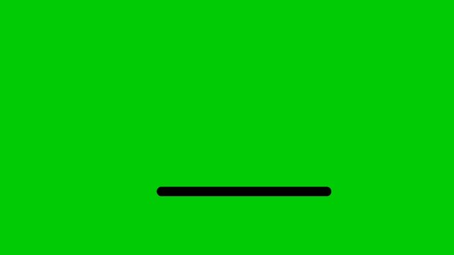 airplane departure animation on green screen. departure animation