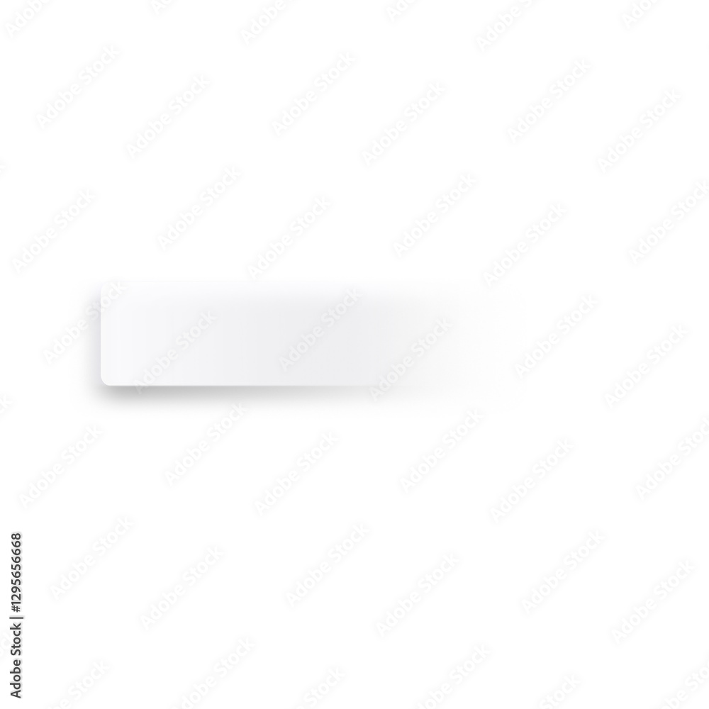 Aufkleber Transparent white gradient bar. Abstract geometric shapes rectangle gradient shape on transparent modern style for background, banner, name card, button, sign, sticky note, header, footer, text box