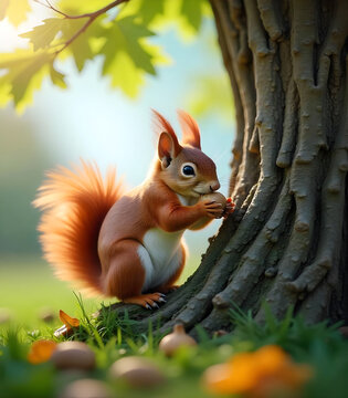 squirrel in parck