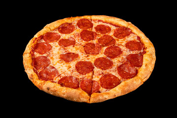 pizza isolated on white background