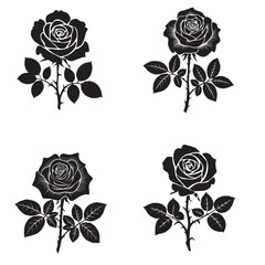 Black Rose Silhouettes